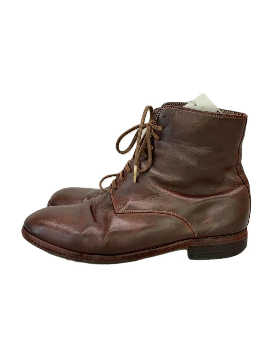 【中古】GUIDI◆ブーツ/42.5/BRW/なめし革【シューズ】