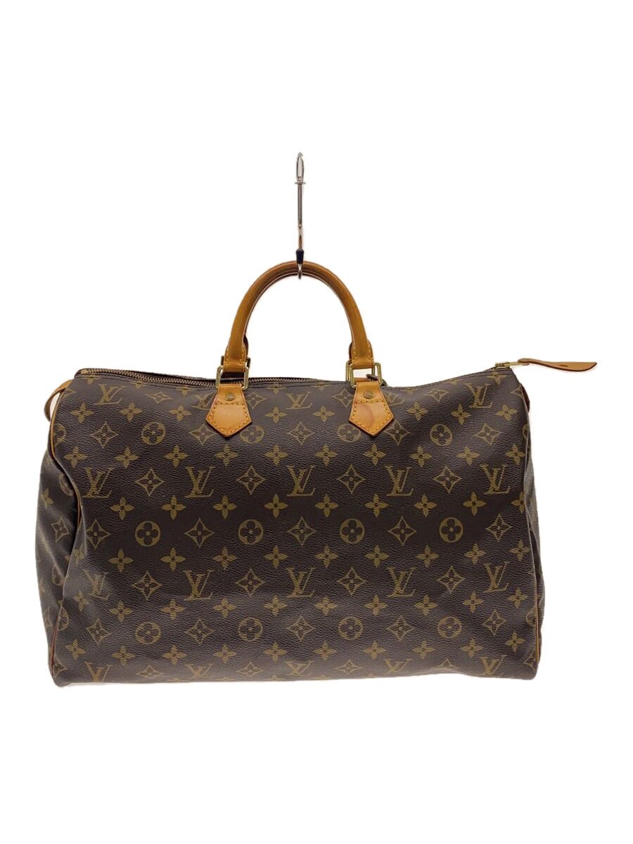 【中古】LOUIS VUITTON◆1)スピーディ35_モノグラム・帆布_BRW/PVC/BRW//【御徒面子】