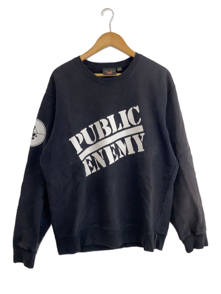 【中古】Supreme◆public enemy mind crewneck/L/綿織物/BLK//【メンズウェア】