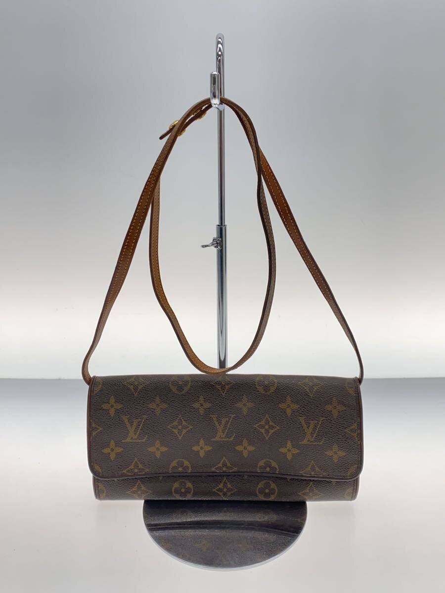 【中古】LOUIS VUITTON◆ポシェット・ツインGM_モノグラム・キャンバス_BRW/PVC/BRW【バッグ】｜2ｎｄ STREET 店
