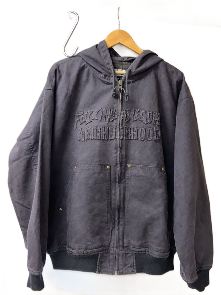 【中古】NEIGHBORHOOD◆FUCKING AWESOME HOODED JACKET/XL/綿織物/BLK/251TSFGN-JKM01S【メンズウェア】