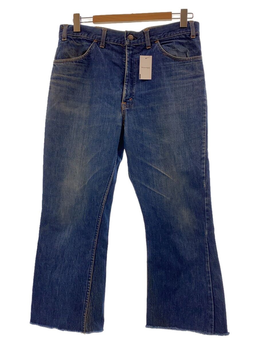 【中古】Levi’s◆名取り草裏1/70S/オレンジ色溜め桶/BIG E/ブーツカットパンツ/--/ジーンズ/IDG/無地【メンズウェア】