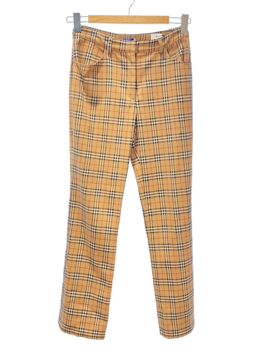 【中古】BURBERRYS◆ノバチェック/ストレートパンツ/38/ウール/BEG/FQF41-501//【レディースウェア】|2nd STREET 店