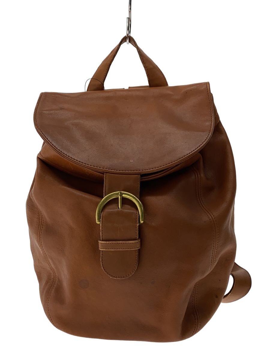 【中古】COACH◆背嚢/なめし革/BRW/無地/B4C-4134【御徒面子】