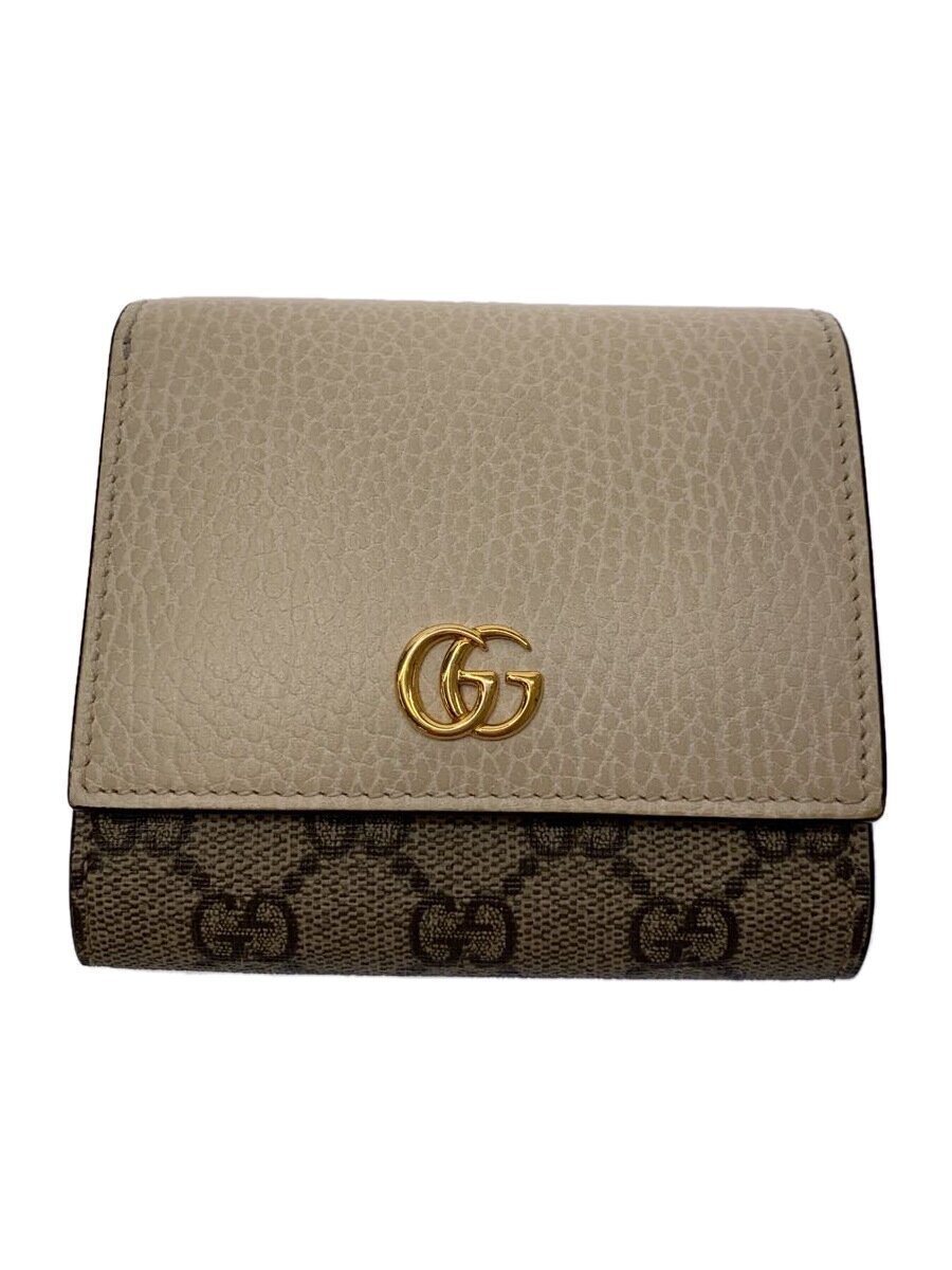 【中古】GUCCI◆GG MARMONT/GGマーモント ミディアムウォレット/GGスプリーム/なめし革/5985872184【服飾雑貨他】
