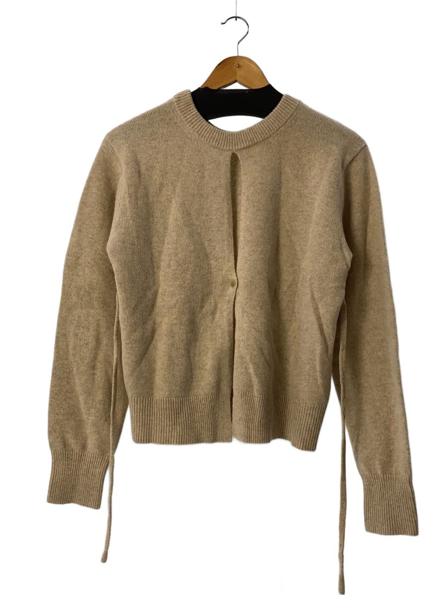 【中古】CLANE◆24AW/W FACE CENTER SLIT KNIT/編み物/2/羊毛/ベージュ/17106-2232//【レディースお召しもの】