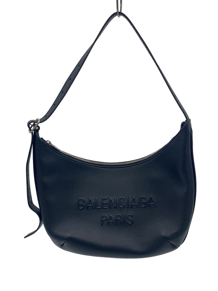 【中古】BALENCIAGA◆ショルダーバッグ/なめし革/BLK/771733【御徒面子】