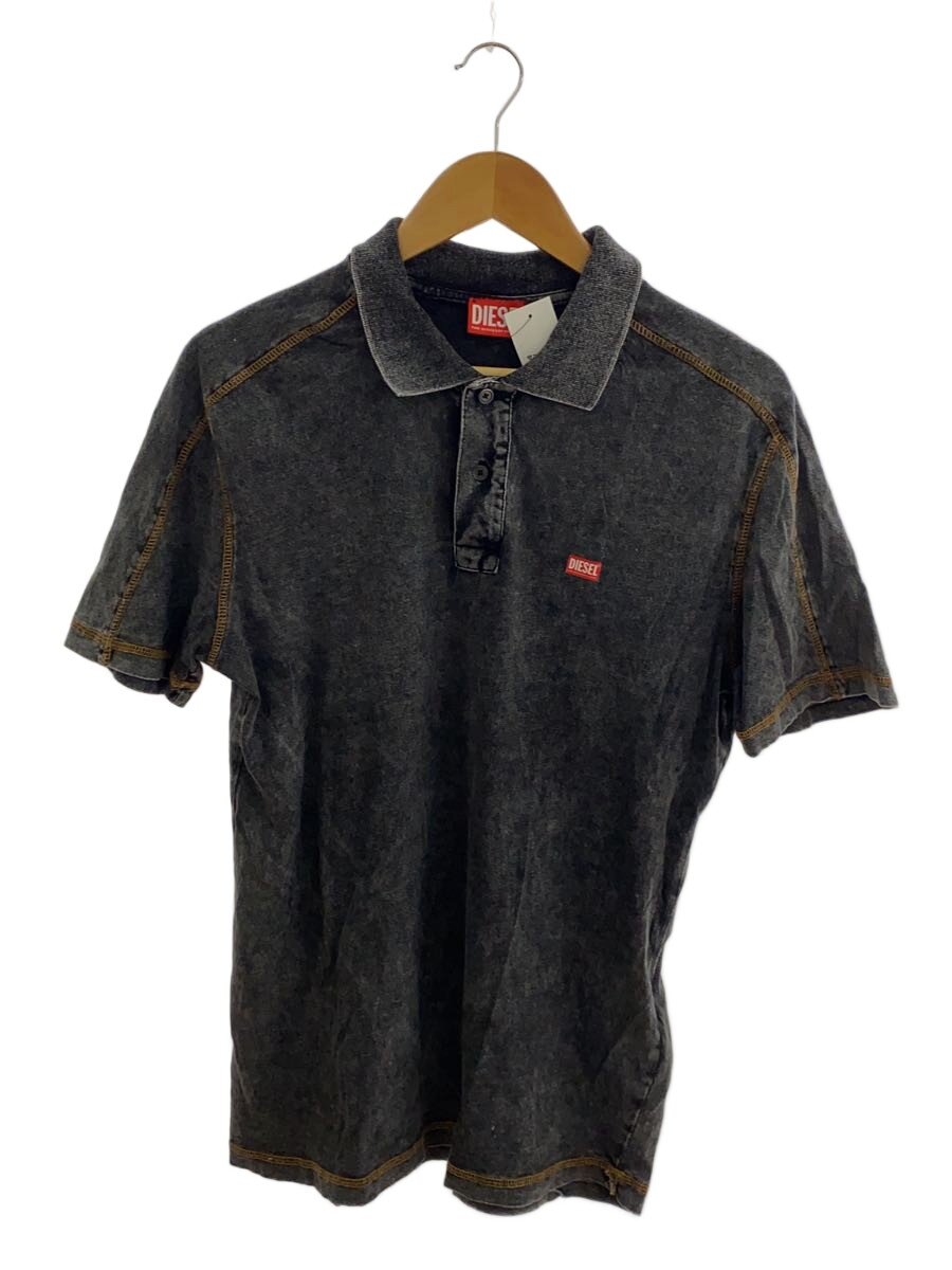 【中古】DIESEL◆t-swind/先染め/スポーツシャツ/M/綿織物/GRY/A14164//【メンズウェア】