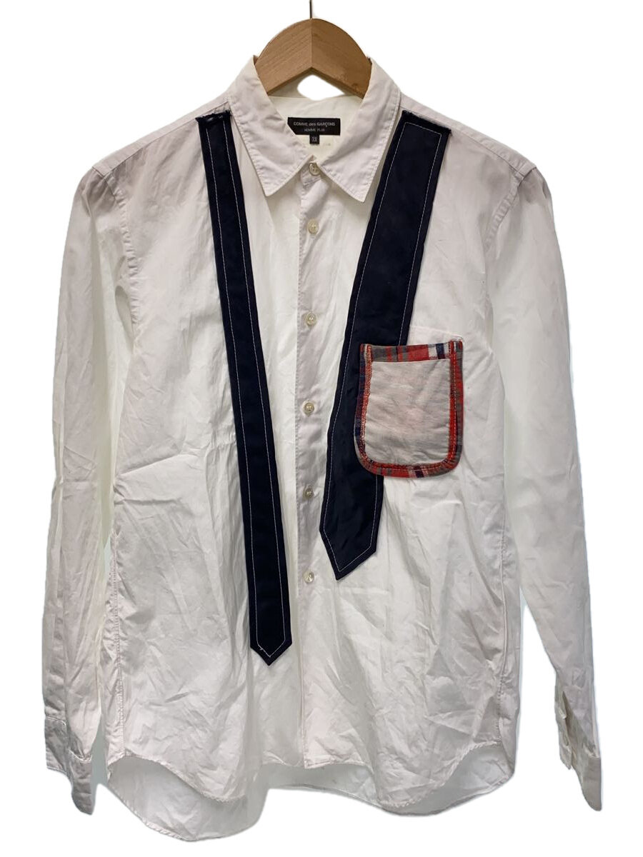 【中古】COMME des GARCONS HOMME PLUS◆2010SS/反骨肝ったま期/タイ縛長袖プルオーバー/XS/白いこと/PE-B004//【メンズウェア】
