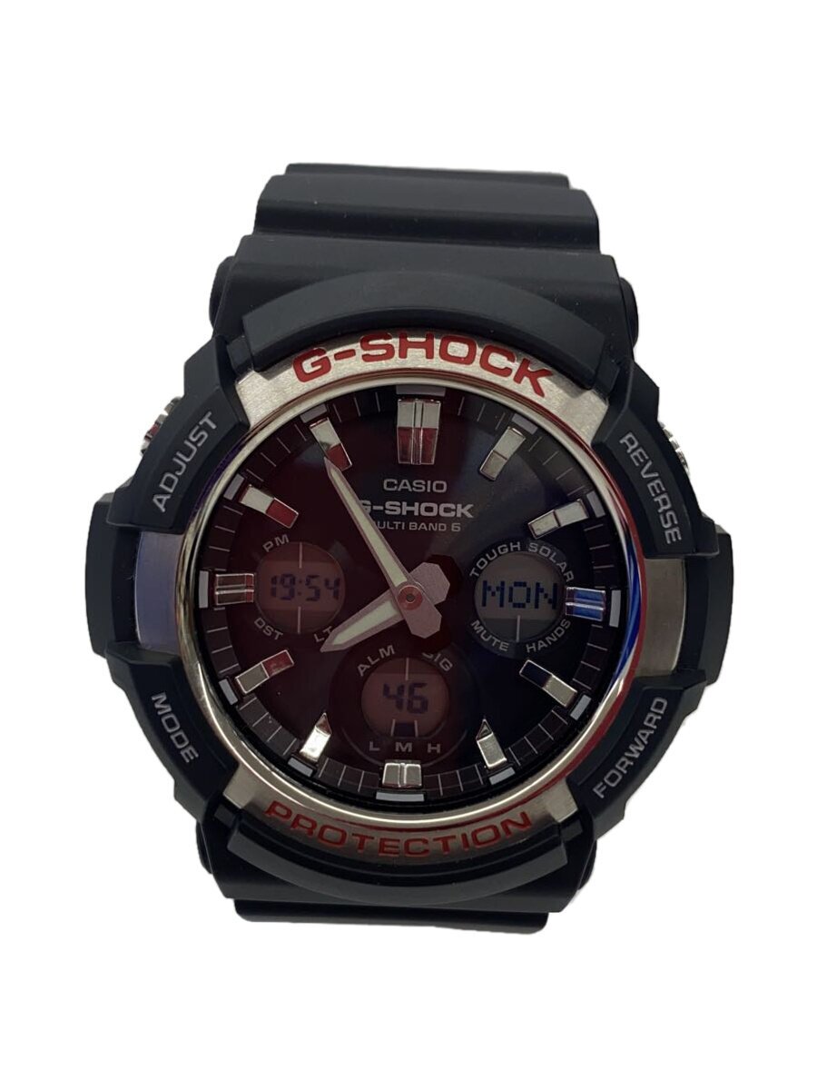 【中古】CASIO◆ソーラーウオッチ・G-SHOCK/デジアナ/BLK/BLK【服飾雑貨他】