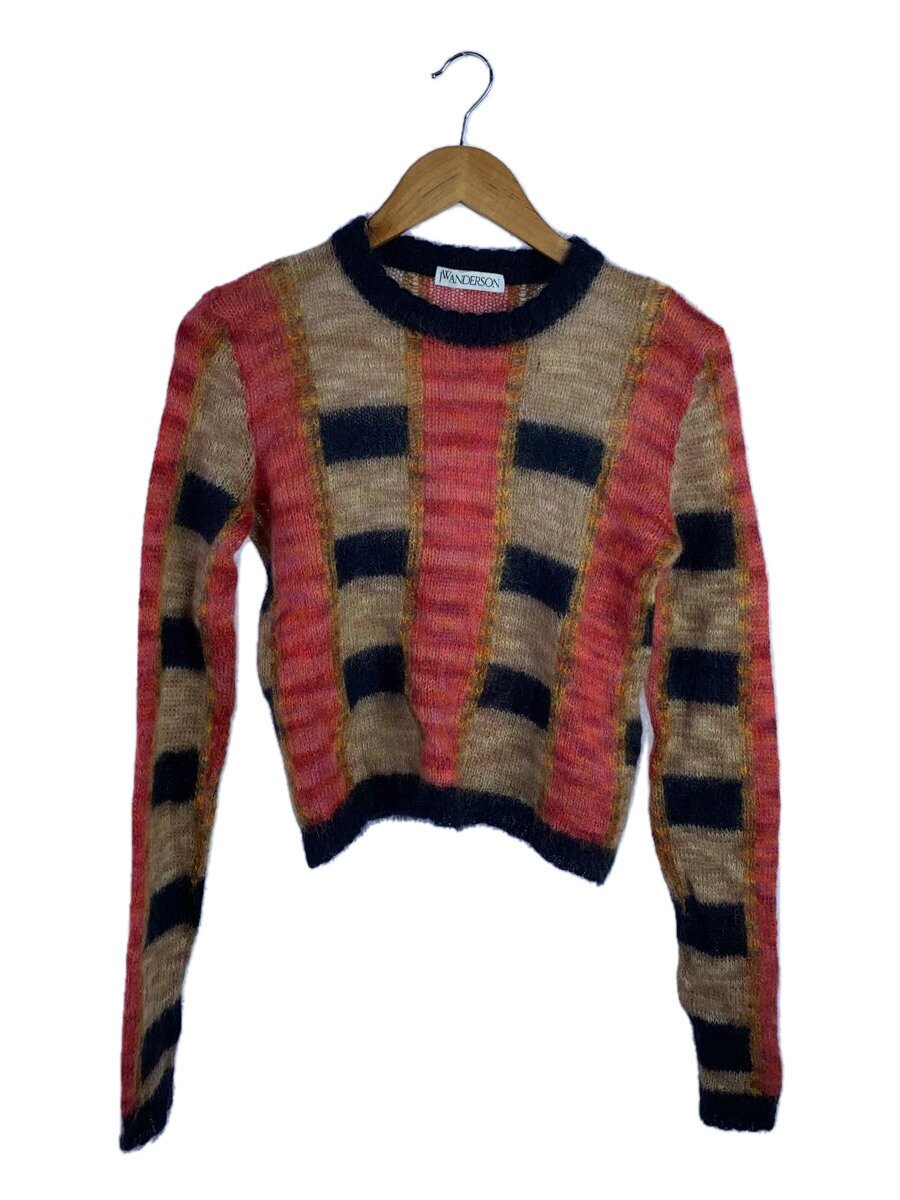 【中古】JW ANDERSON(J.W.ANDERSON)◆背引き舟取れかけ/編み物・スウェーター(朦々たる)/S/モヘヤ/RED【レディースお召しもの】