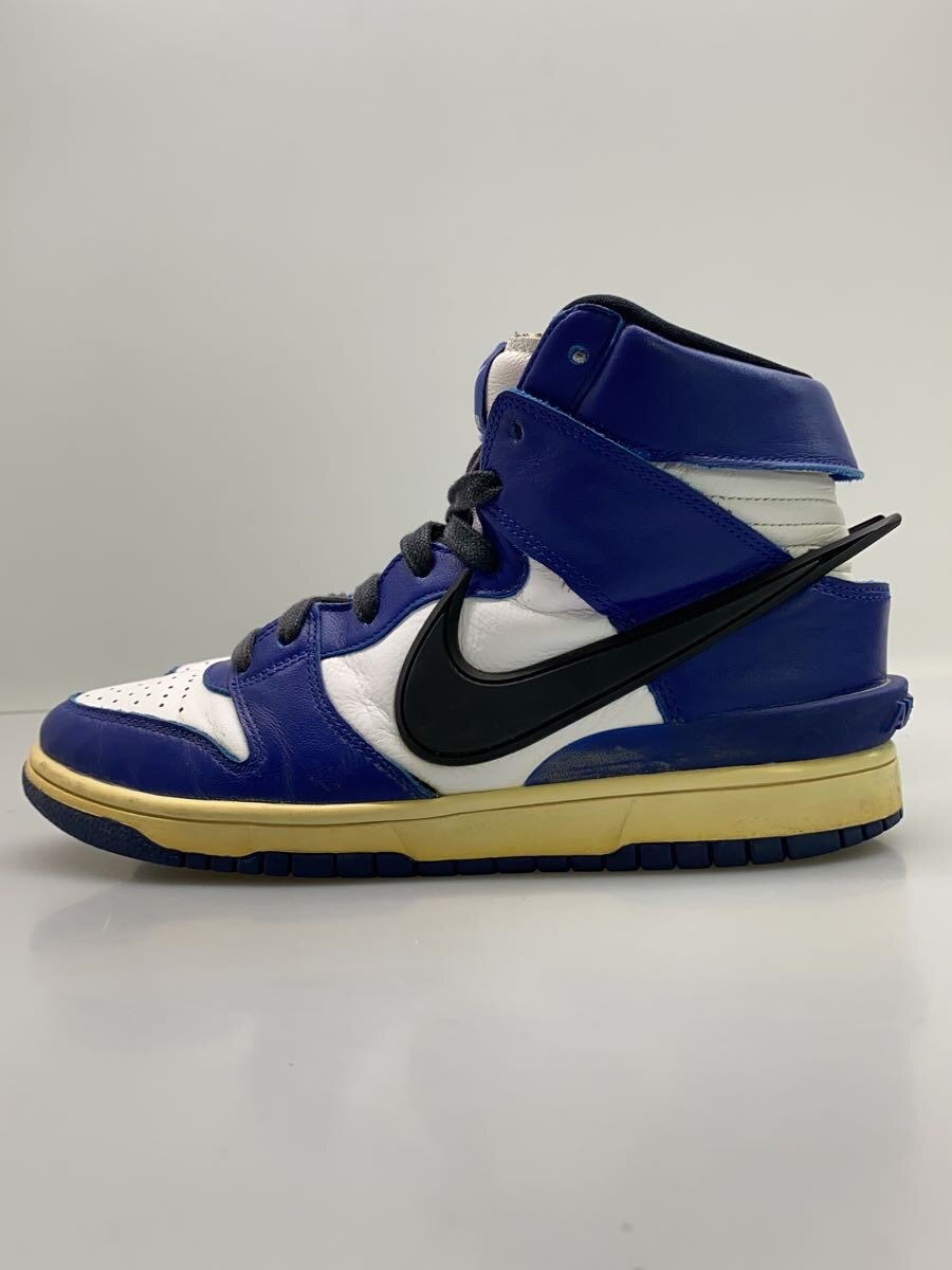【中古】NIKE◆DUNK HI/AMBUSH_ダンク 御機嫌 アンかん木/26糎/BLU【シューズ】