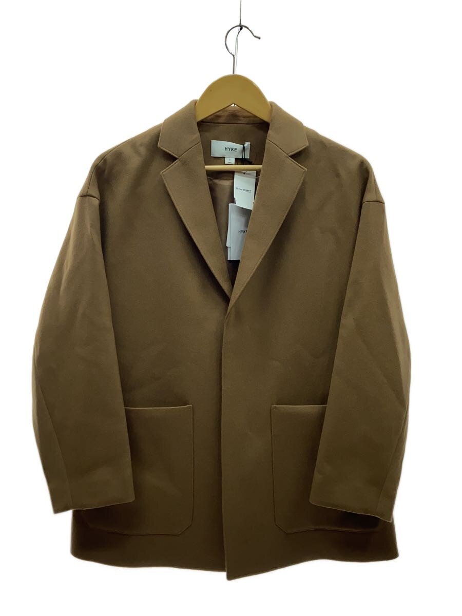 【中古】HYKE◆25AW/WOOL JACKETテーラードジャケット/1/ウール/BRW/17526【レディースウェア】｜2ｎｄ STREET 店