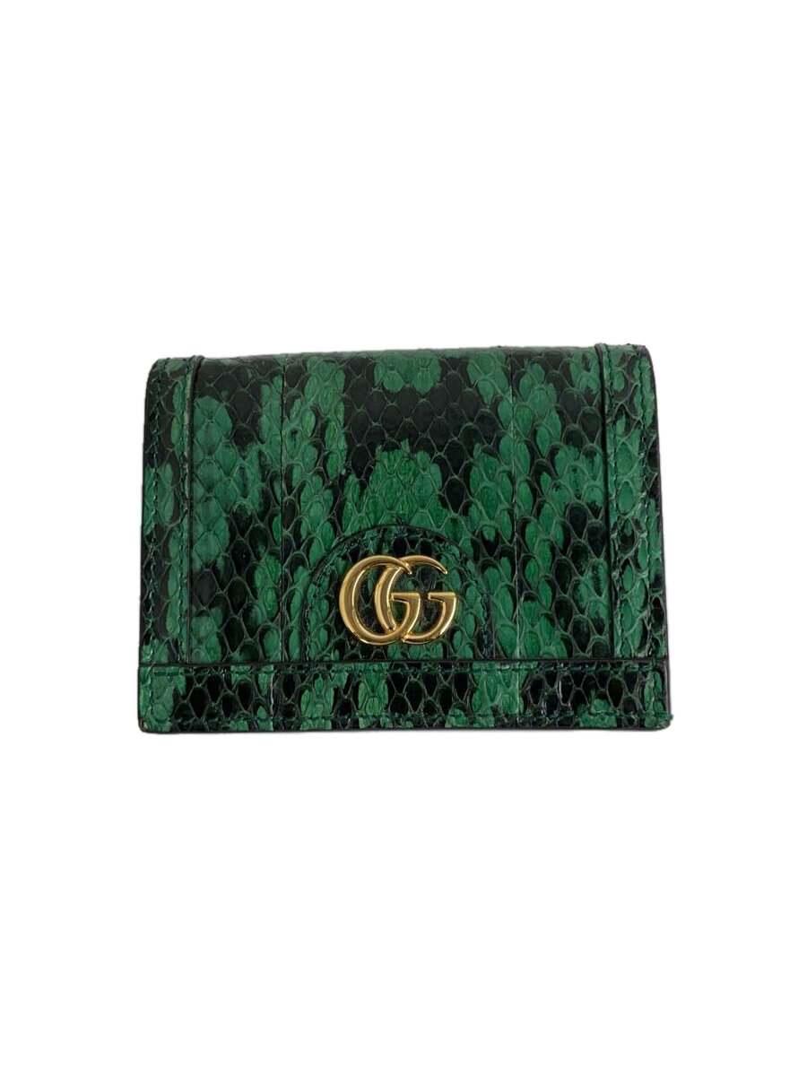 【中古】GUCCI◆2つ折り財布_オフィディア_パイソン/レザー/グリーン/アニマル/レディース//【服飾雑貨他】｜2ｎｄ STREET 店