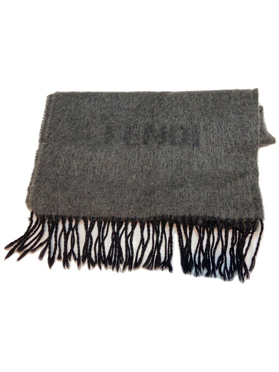 【中古】FENDI◆袈裟/カシミヤ/GRY/メンズ【服飾雑貨他】