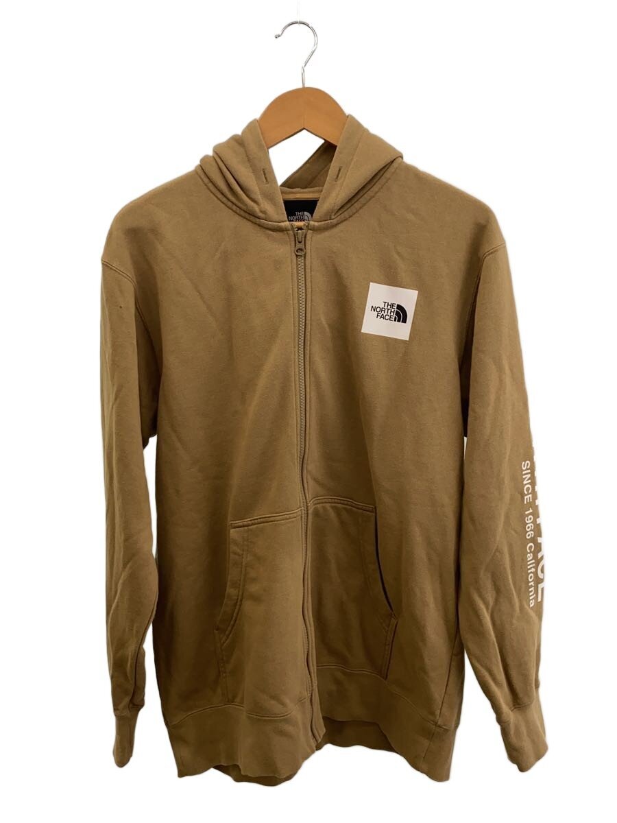 【中古】THE NORTH FACE◆ジップパーカー_NT12403Z/XL/綿織物/BEG/無地【メンズウェア】