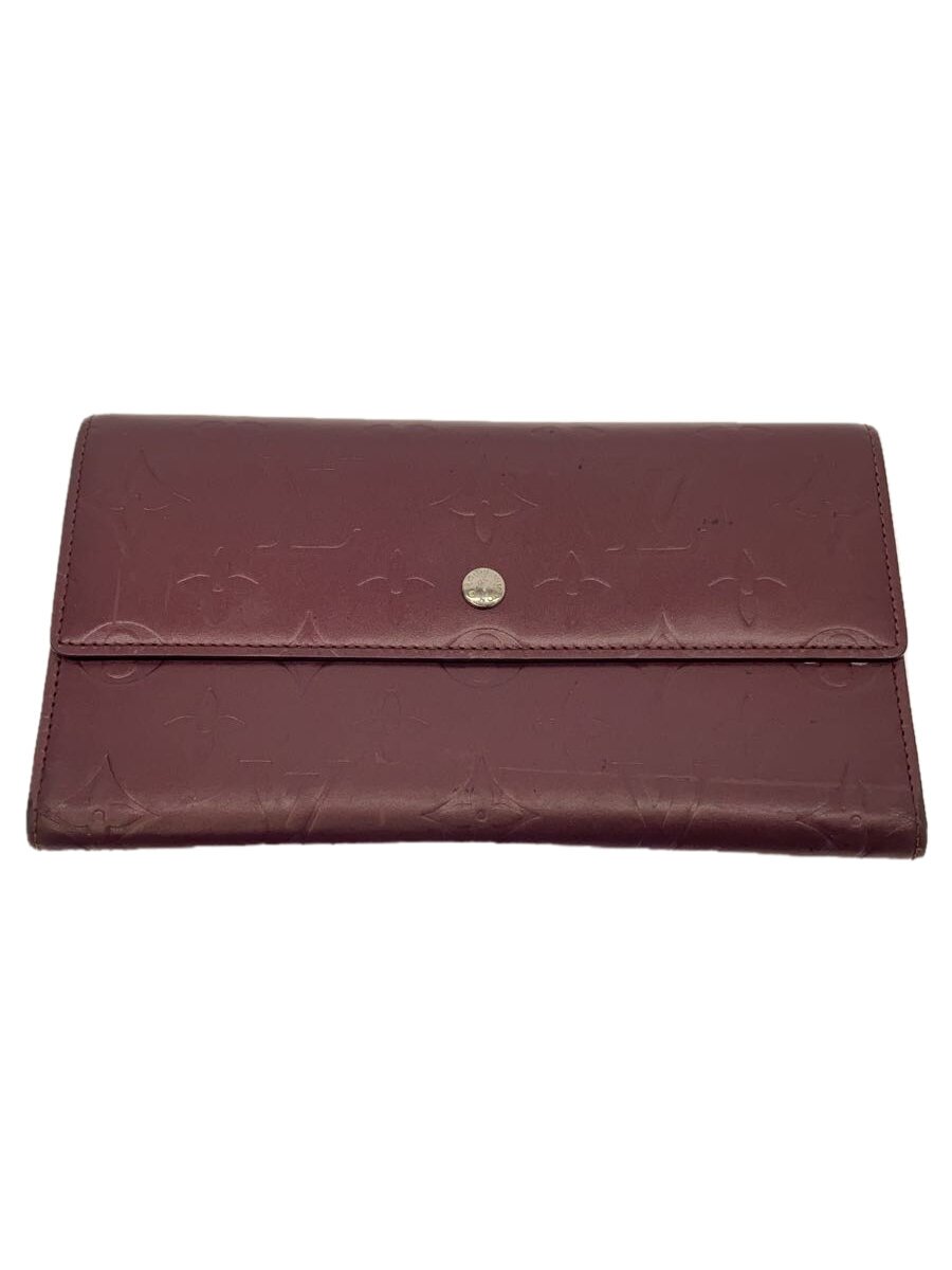 【中古】LOUIS VUITTON◆ポルト・トレゾール・インターナショナル_モノグラム・マット_BRD/レザー/BRD/レディース【服飾雑貨他】