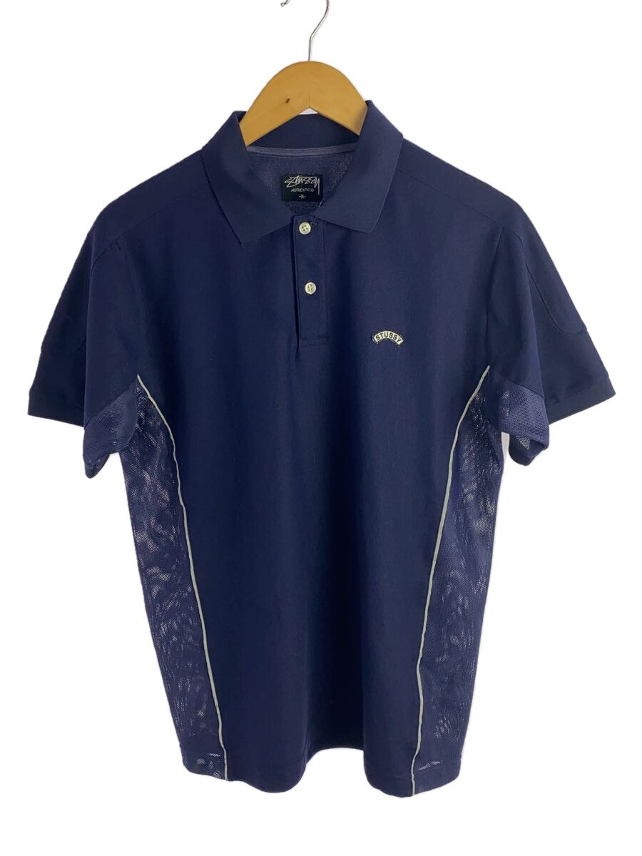 【中古】STUSSY◆ポロシャツ/メッシュ/M/ポリエステル/NVY/無地【メンズウェア】｜2ｎｄ STREET 店