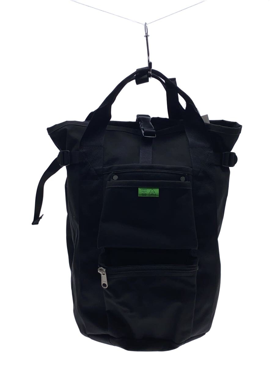 【中古】PORTER◆背嚢/ポリエステル/黒いこと//【御徒面子】