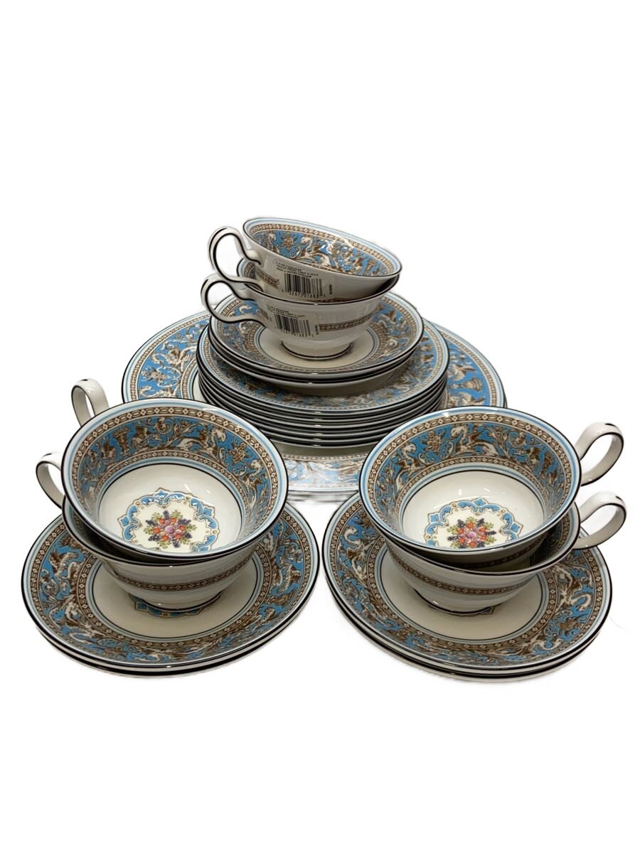 【中古】WEDGWOOD◆洋食器/15点書き割り/BLU/FLORENTINE TURQUOISE【勝手もと装置】
