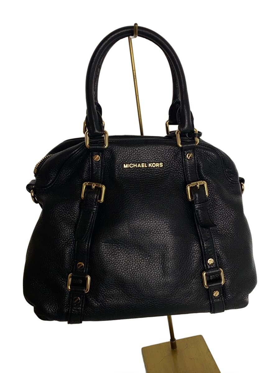 【中古】MICHAEL KORS◆御徒面子/なめし革/BLK/30H2GBFS9L【御徒面子】