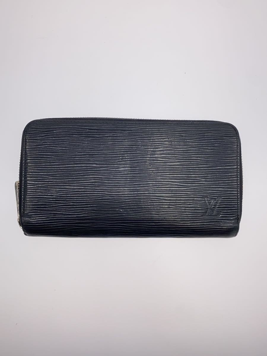【中古】LOUIS VUITTON◆ジッピー・ウォレット_エピ/レザー/BLK/無地/メンズ【服飾雑貨他】