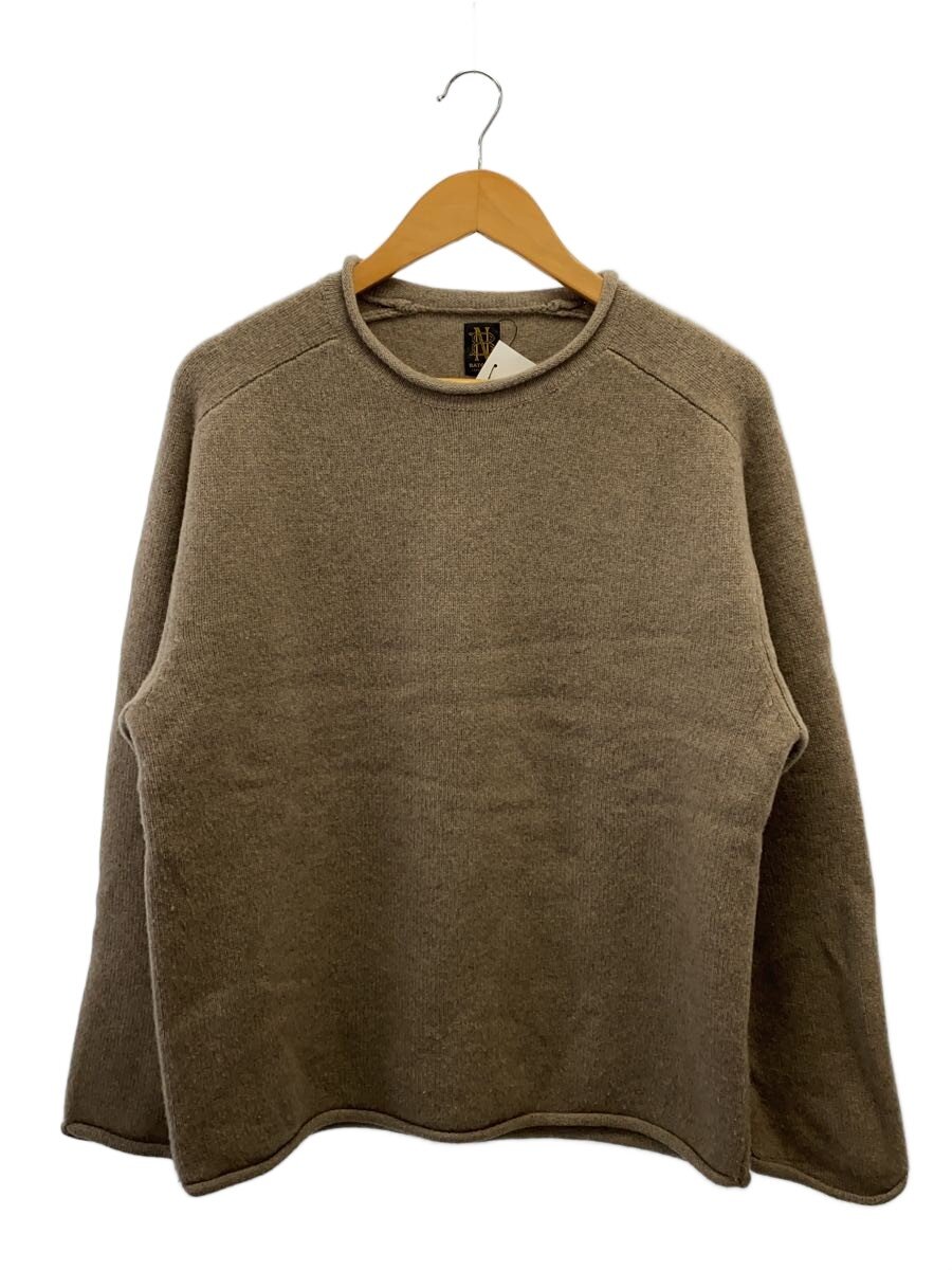 【中古】BATONER◆24AW/SUPREME LAMB ROLL NECK/ロールネックニット/2/茶/BN-24FM-065【メンズウェア】