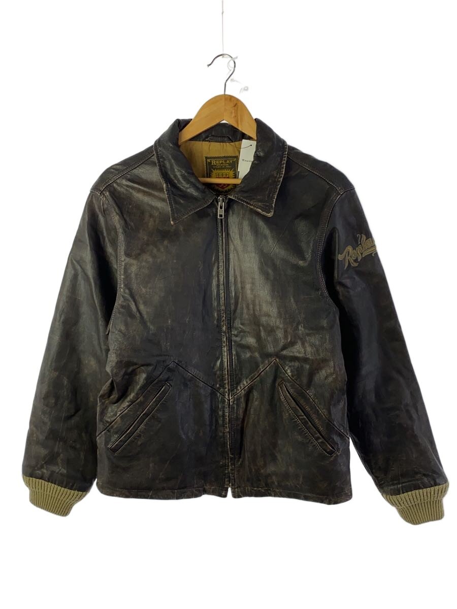 【中古】REPLAY◆レザージャケット・ブルゾン/M/レザー/BRW【メンズウェア】｜2ｎｄ STREET 店