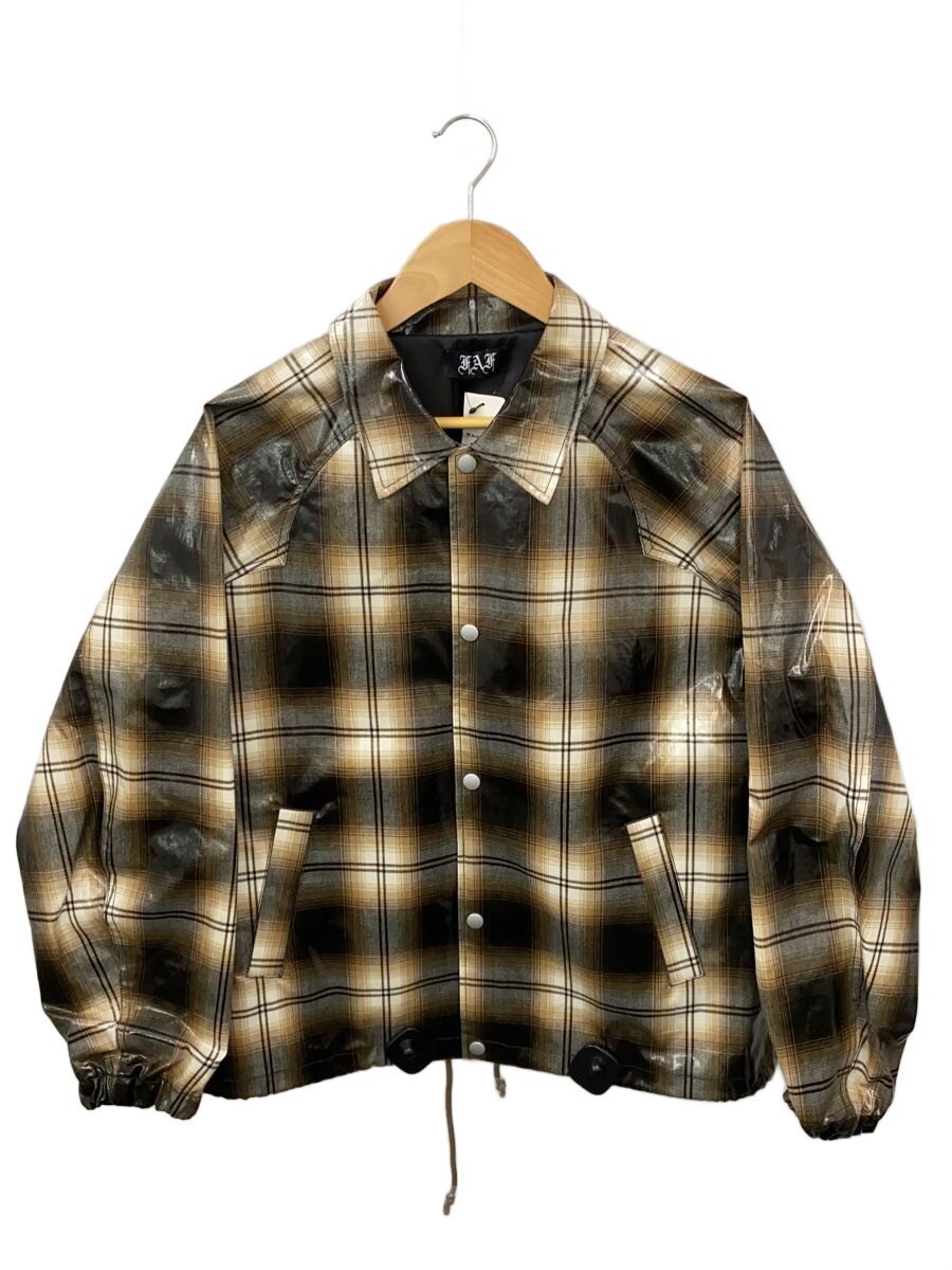 【中古】FAF◆FAF Coach Jacket/ジャケット/2/PVC/BRW/チェック/00242512-RF//【メンズウェア】|2nd STREET 店