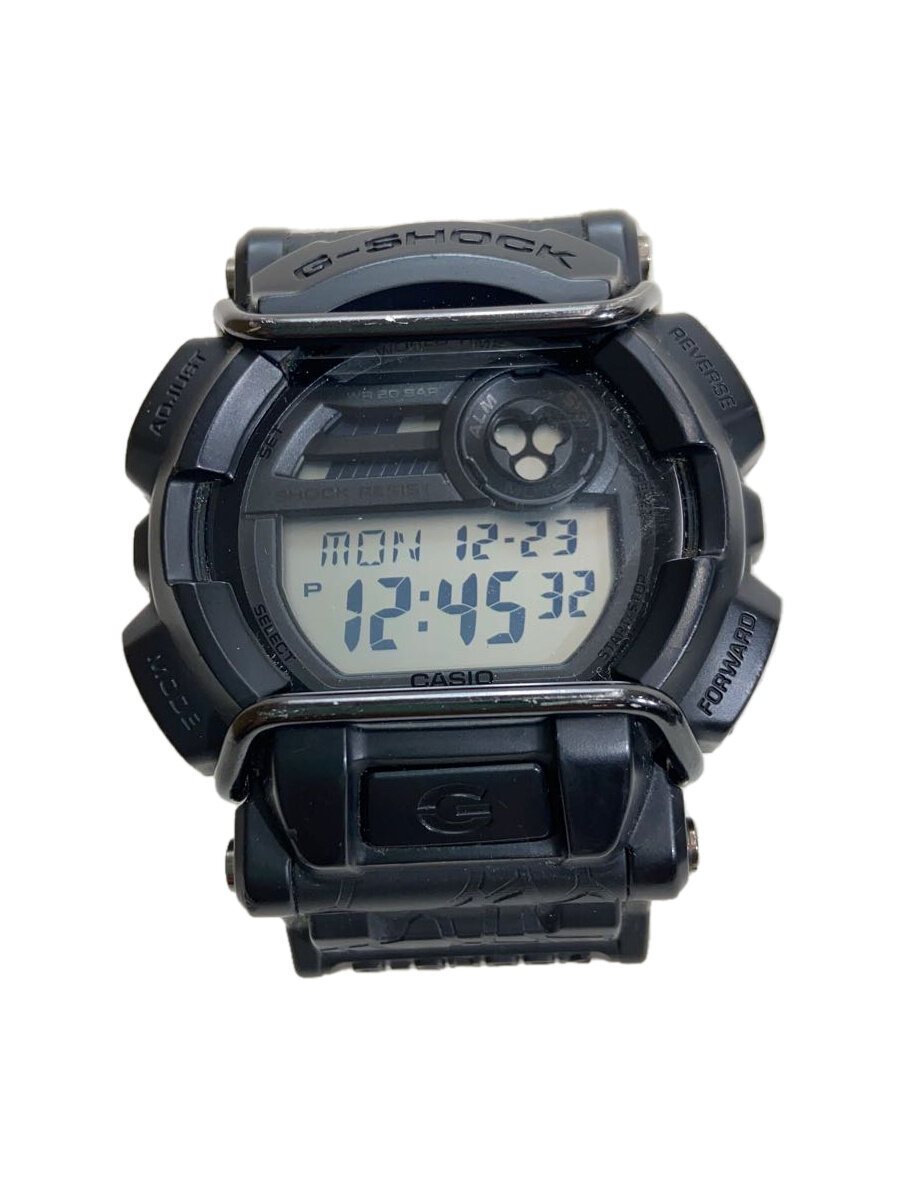【中古】CASIO◆石英ウオッチ・G-SHOCK/デジタル/天然ゴム/BLK/BLK/? NULL ?【服飾雑貨他】