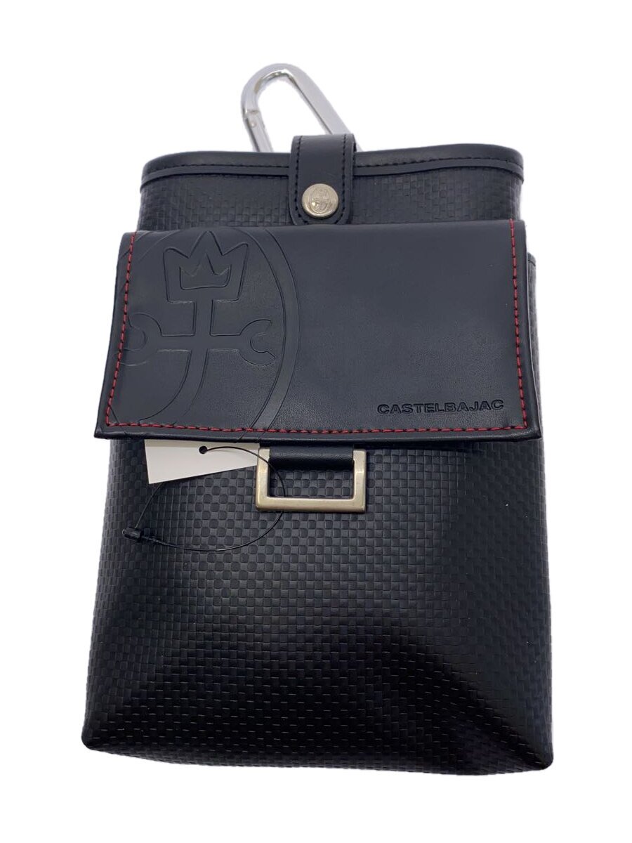 【中古】CASTELBAJAC◆合切袋/--/BLK【御徒面子】