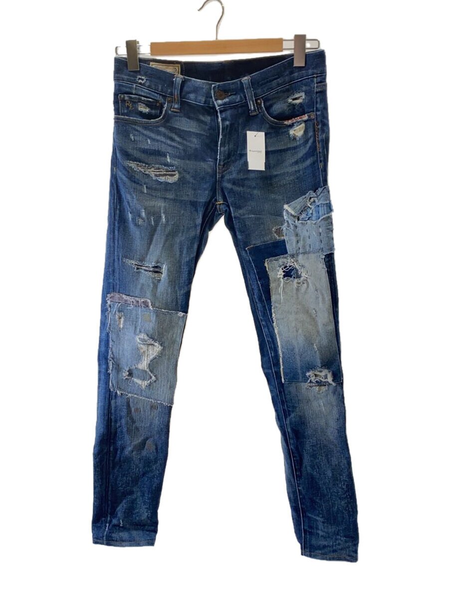 【中古】POLO RALPH LAUREN◆下つ方/28/--/BLU/無地【メンズウェア】