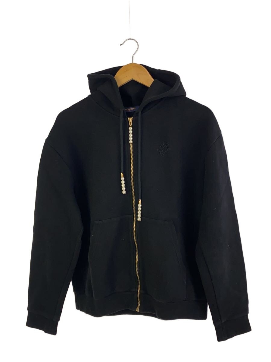 【中古】LOUIS VUITTON◆パーカー/黒いこと/綿織物/M/RM241/ルイヴィトン【レディース御召しもの】