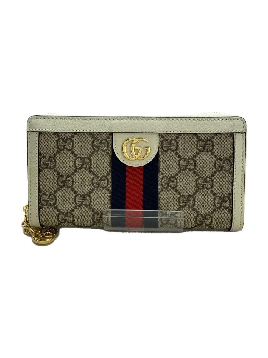 【中古】GUCCI◆長財布/PVC/BRW/総柄/レディース/523154・525040【服飾雑貨他】｜2ｎｄ STREET 店 32,604円