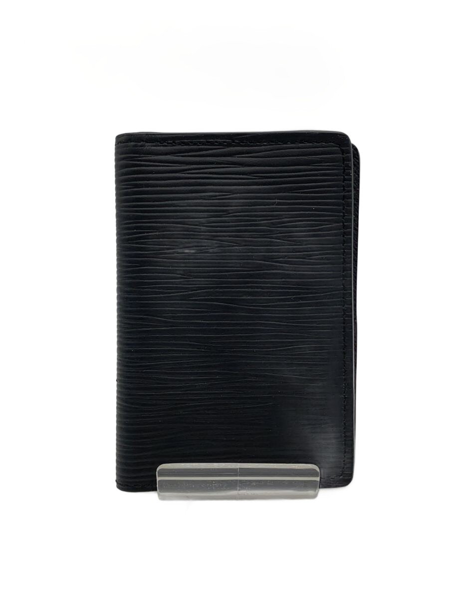 【中古】LOUIS VUITTON◆オーガナイザー・ドゥ・ポッシュ_エピ/なめし革/BLK/メンズ【服飾雑貨他】