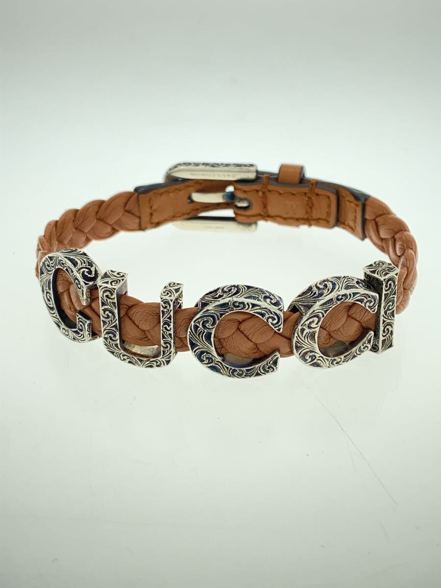 【中古】GUCCI◆腕輪/なめし革/CML/メンズ//【服飾雑貨他】