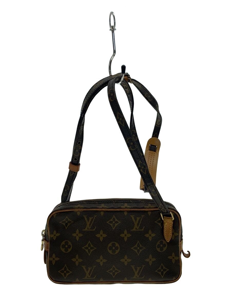 【中古】LOUIS VUITTON◆ポシェット・マルリー・バンドリエール_モノグラム・キャンバス/PVC/BRW【バッグ】｜2ｎｄ STREET 店