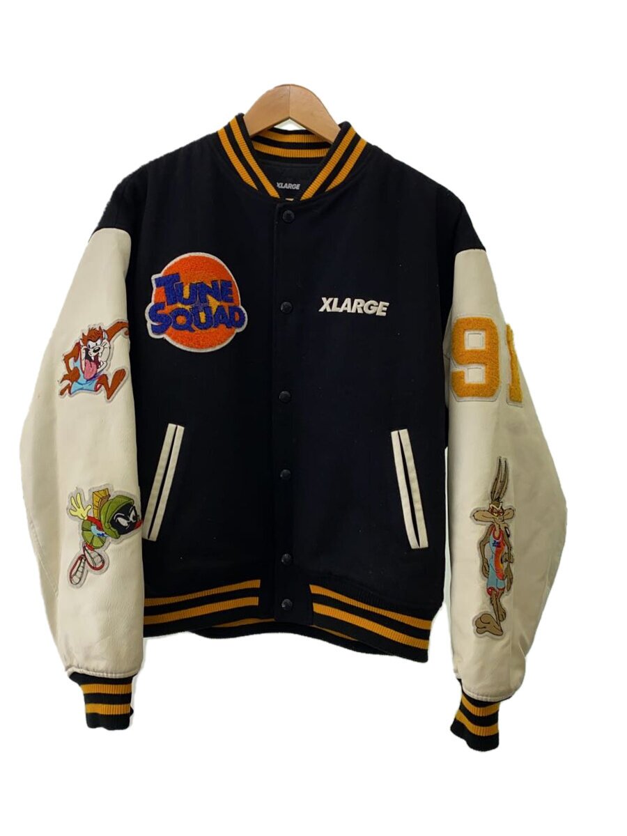 【中古】X-LARGE◆スタジャン/M/ウール/BLK/101213021009/×SPACE JAM/VARSITY JACKET【メンズウェア】|2nd STREET 店