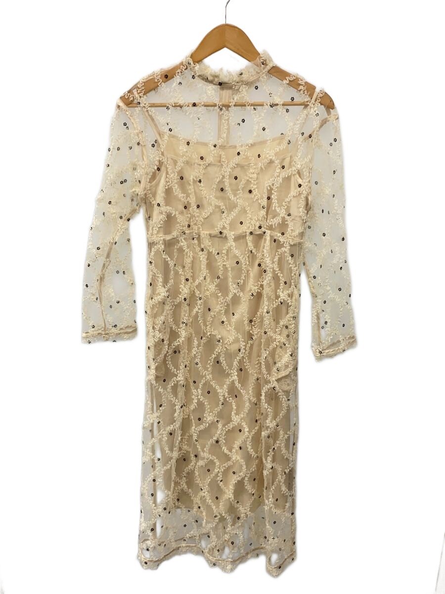 【中古】N. Natural Beauty Basic◆オーガンジーオーバーワンピース/M/ナイロン/皮膚軟化剤/166-4240900【レディース御召しもの】