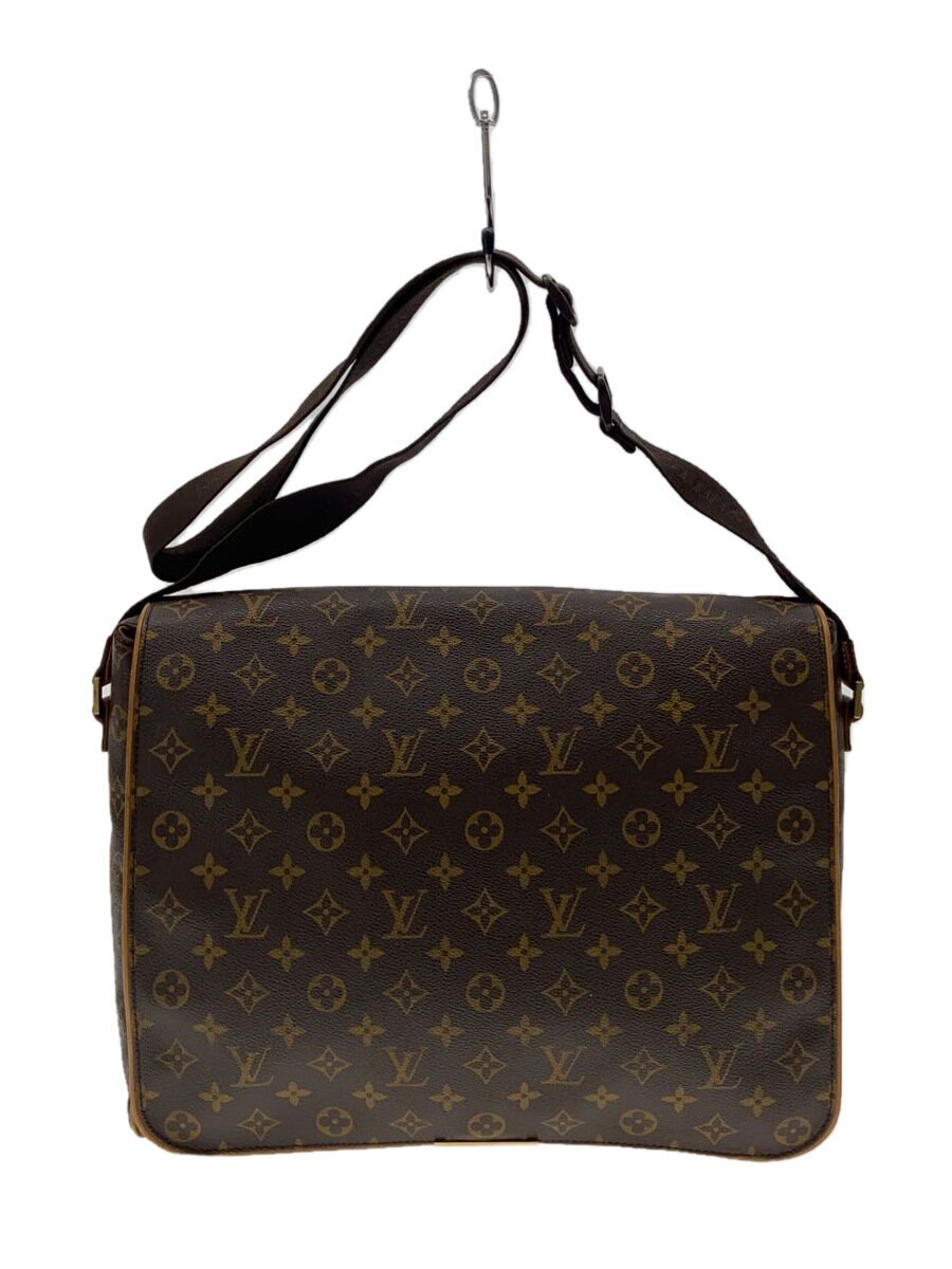 【中古】LOUIS VUITTON◆アベス_モノグラム・帆布_BRW/PVC/BRW【御徒面子】
