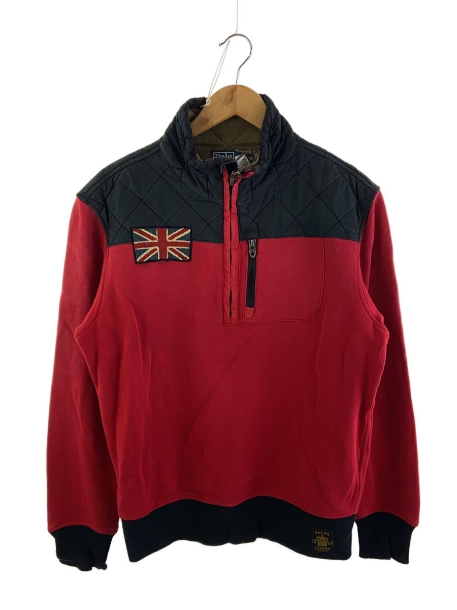 【中古】POLO RALPH LAUREN◆スウェット/M/コットン/RED//【メンズウェア】|2nd STREET 店