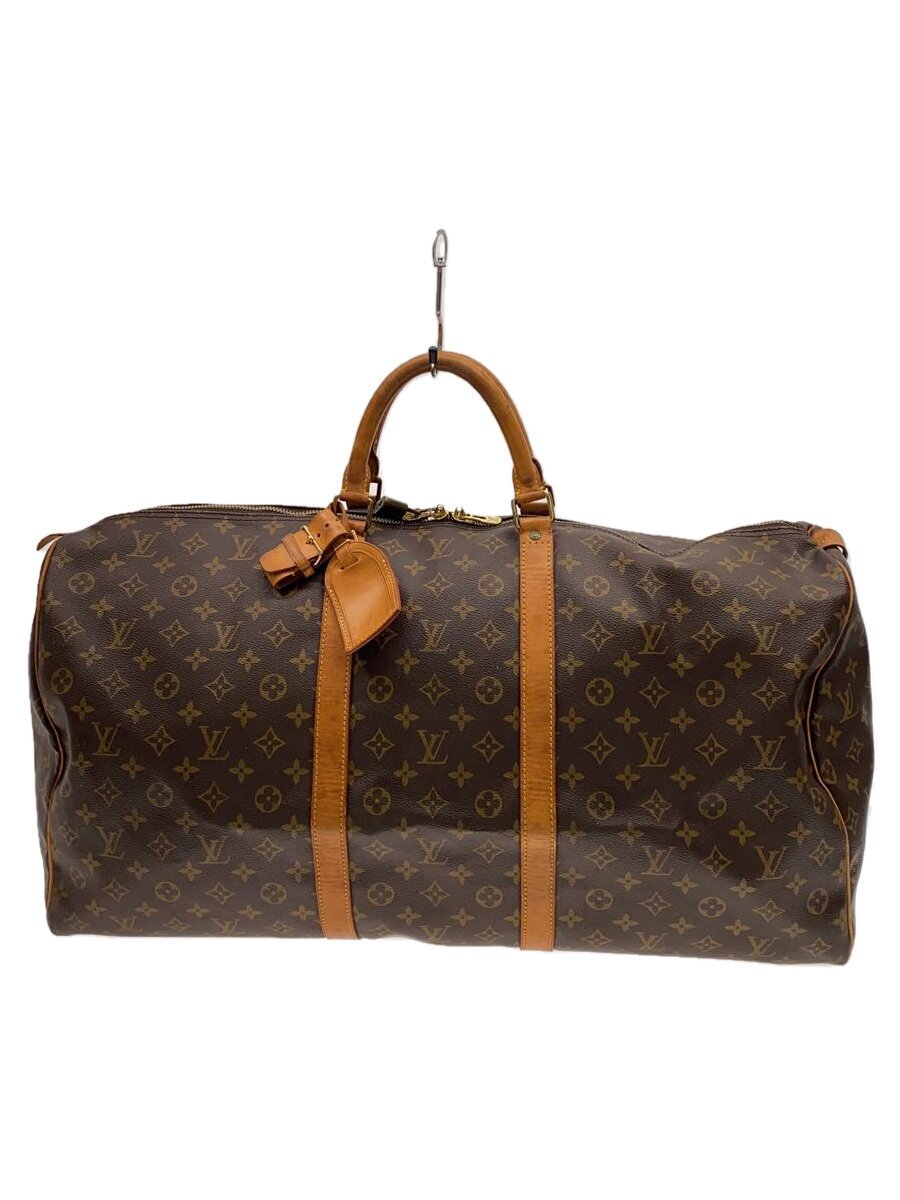 【中古】LOUIS VUITTON◆キーポル60_モノグラム・帆布_BRW/PVC/BRW【御徒面子】