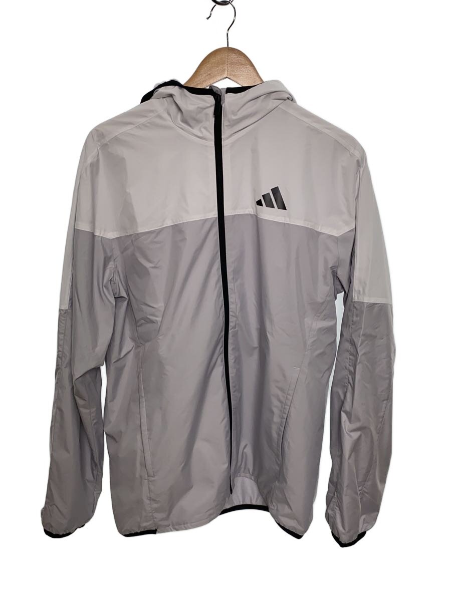 【中古】adidas◆ウィンドジャケット/スポーツウェアー/L/グレー/06/25 KA1298 2FK001【スポーツ】