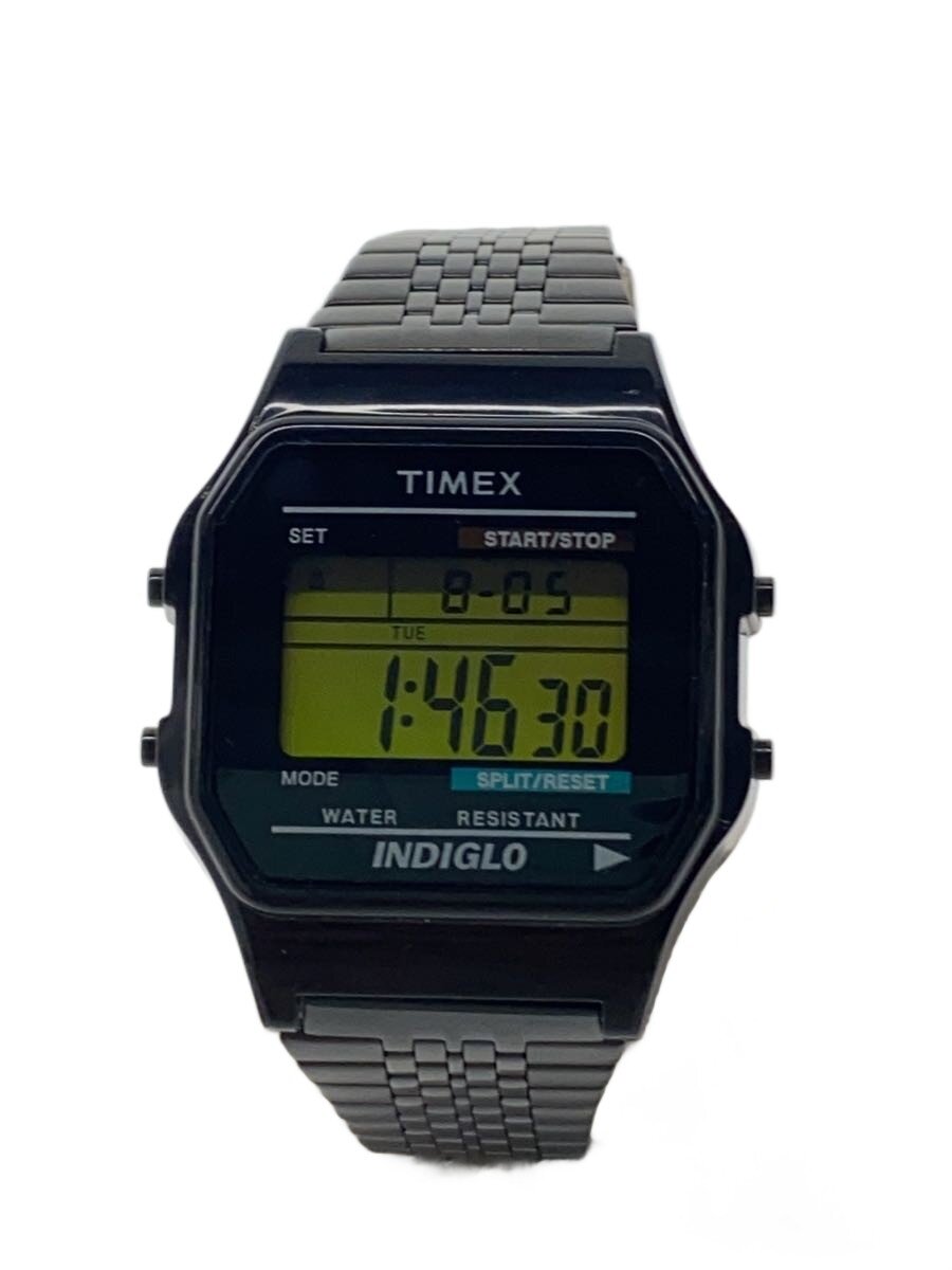 【中古】TIMEX◆石英ウオッチ/デジタル/陶器/BLK/BLK/TW2V22500//【服飾雑貨他】