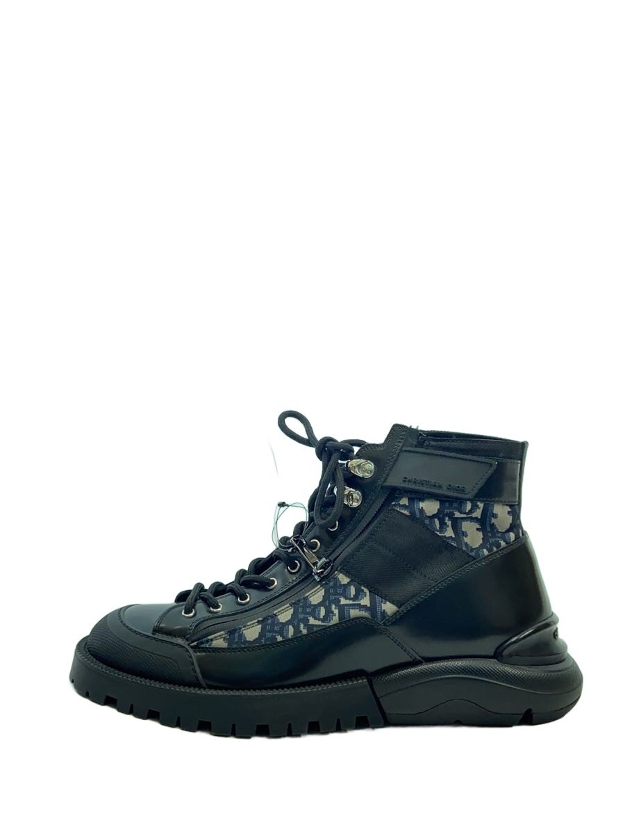 【中古】Christian Dior◆COMBAT MID TOP BOOTS/41/BLK/BO337ZXF_H969【シューズ】
