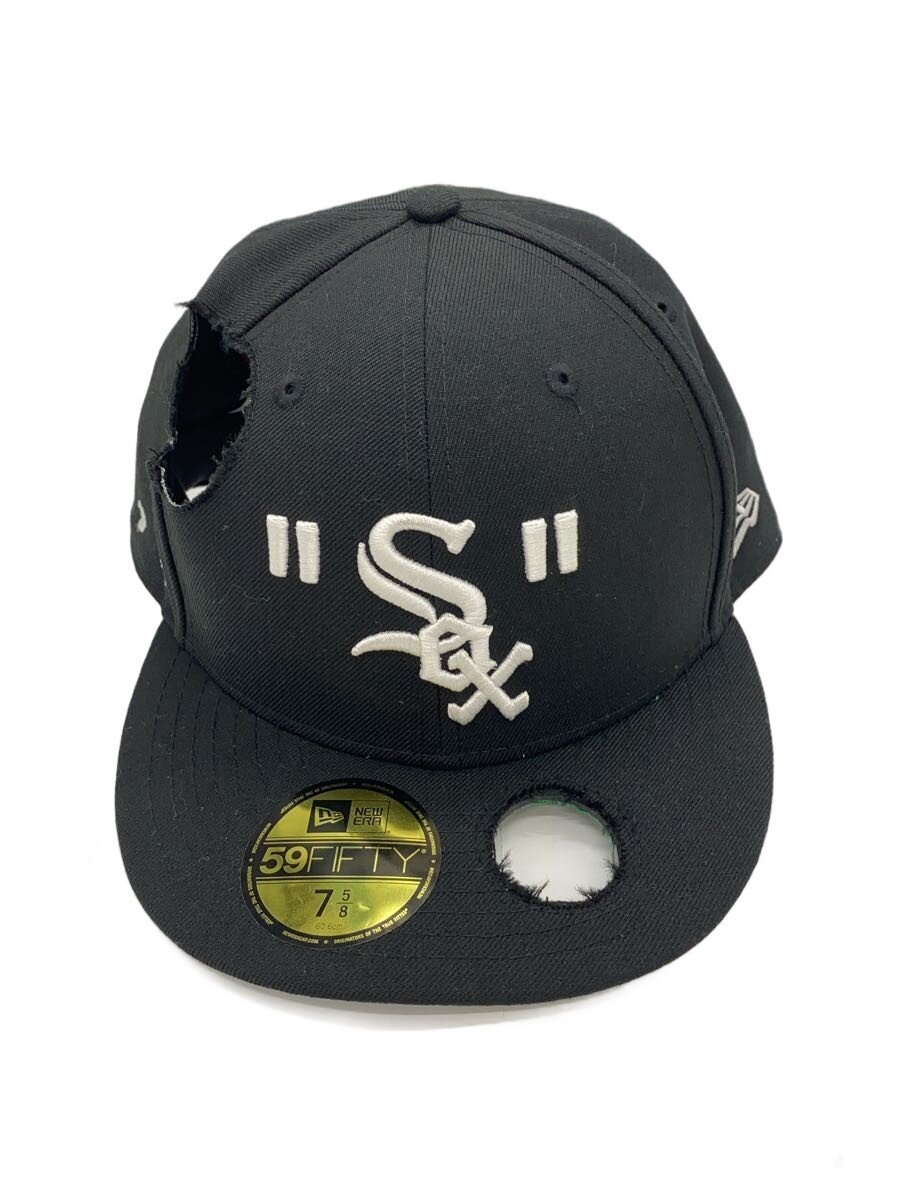 【中古】NEW ERA◆旗がしら/7 5/8/羊毛/BLK/メンズ/×OFF-WHITE//【服飾雑貨他】