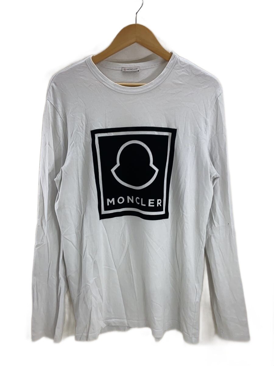 【中古】MONCLER◆フロッキー/長袖Tシャツ/L/コットン/WHT/G20918D00002/首元黄ばみ//【メンズウェア】｜2ｎｄ STREET 店