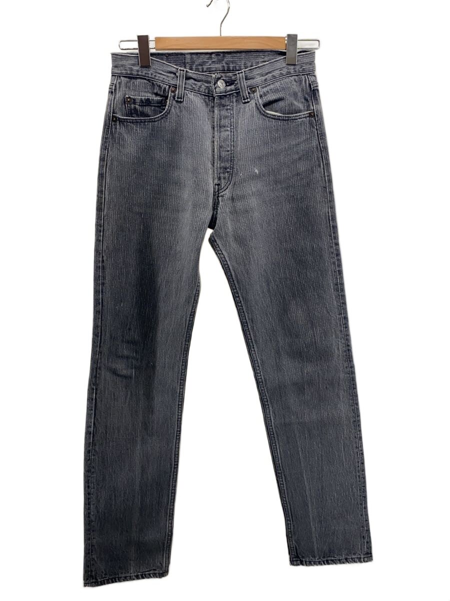 【中古】Levi&rsquo;s◆80s/ヒッコリーストライプ/ボトム/30/デニム/BLK/ストライプ/501【メンズウェア】｜2ｎｄ STREET 店