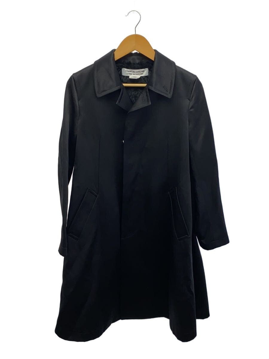 【中古】COMME des GARCONS COMME des GARCONS◆ポリコットンツイル/ステンカラーコート/ボアライナー/S/ポリエステル/BLK/RD-C011【メンズウェア】|2nd STREET 店
