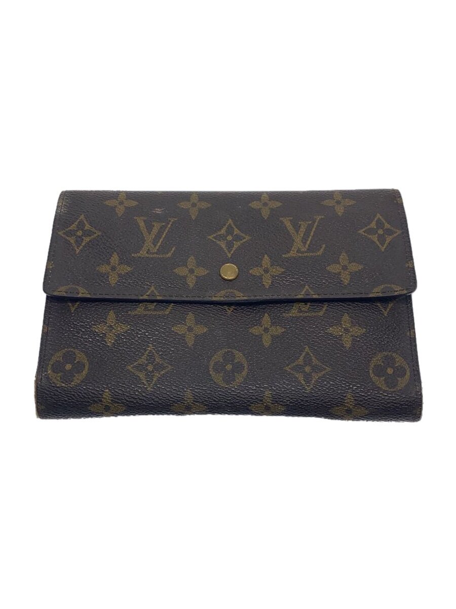 【中古】LOUIS VUITTON◆ポシェット・パスポール_モノグラム・キャンバス/レザー/BRW/モノグラム/レディース【服飾雑貨他】 9,442円
